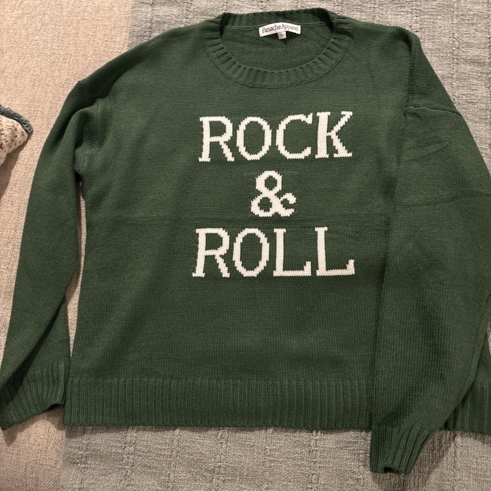Panache Dark Green Rock & Roll Sweater
